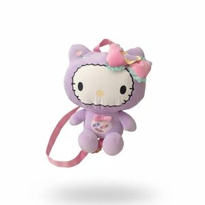 Hello Kitty Plush in Purple and Pink Candy Bagpack.